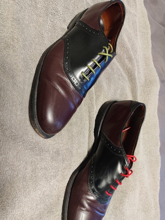 Allen Edmonds Shelton Oxfords 10.5 Mahogany-Brown/Black Dress Shoes main image 12